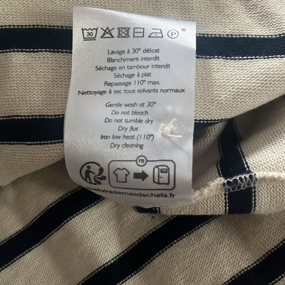 Sezane Striped White and Black Blouse - Picture 8 of 8